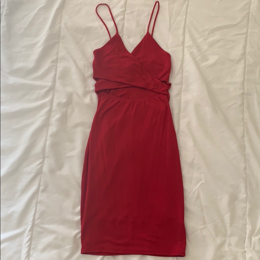 Red Bodycon Dress - Small